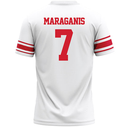 Marist - NCAA Men's Lacrosse : Charles Maraganis - White Lacrosse Jersey -1