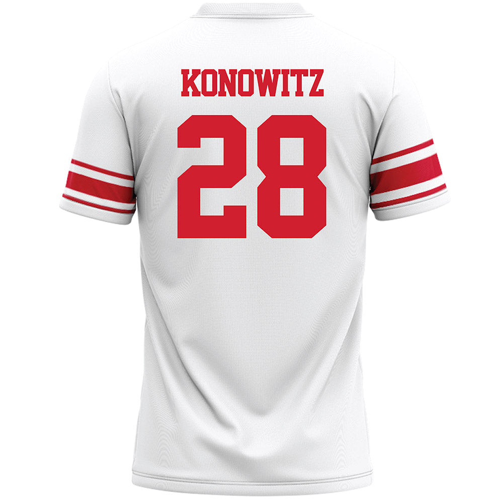 Marist - NCAA Men's Lacrosse : Jayce Konowitz - White Lacrosse Jersey -1