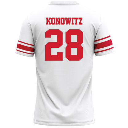 Marist - NCAA Men's Lacrosse : Jayce Konowitz - White Lacrosse Jersey -1