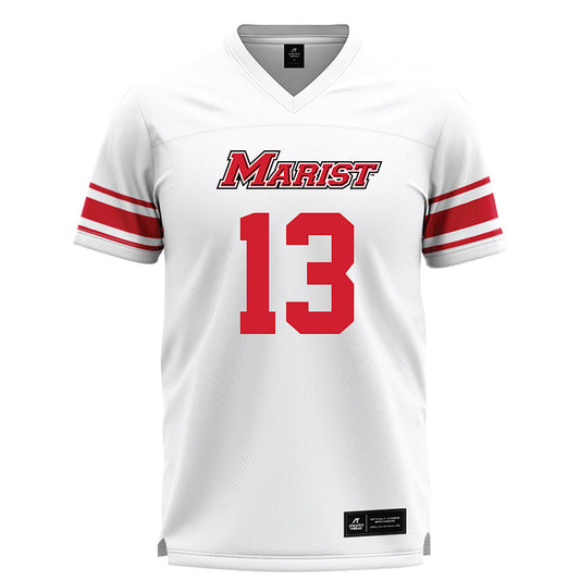 Marist - NCAA Men's Lacrosse : Jake Deacy - White Lacrosse Jersey -0