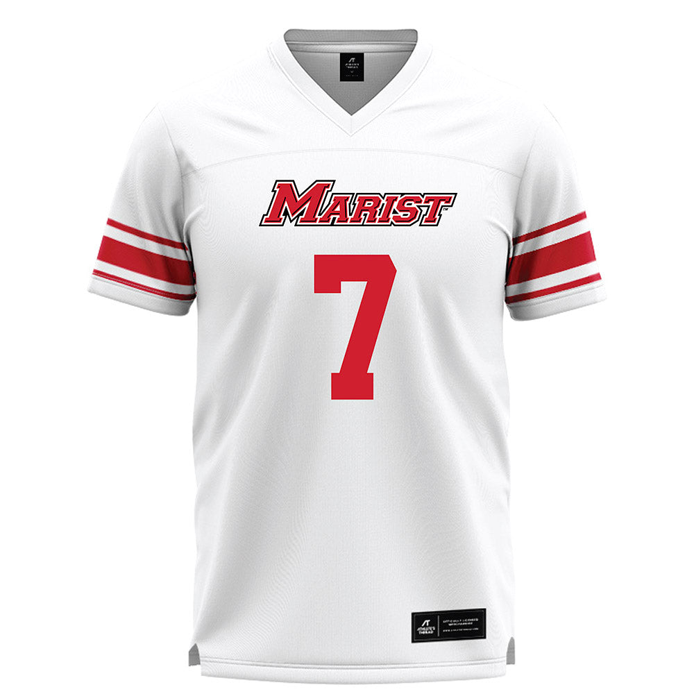 Marist - NCAA Men's Lacrosse : Charles Maraganis - White Lacrosse Jersey -0