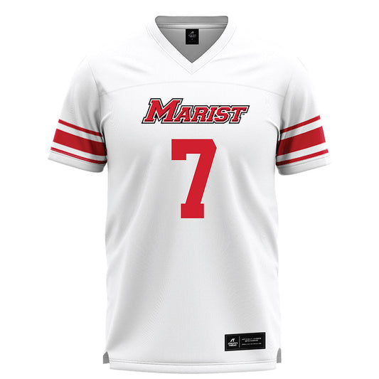 Marist - NCAA Men's Lacrosse : Charles Maraganis - White Lacrosse Jersey -0