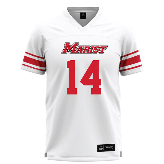 Marist - NCAA Men's Lacrosse : Jack Wable - White Lacrosse Jersey -0