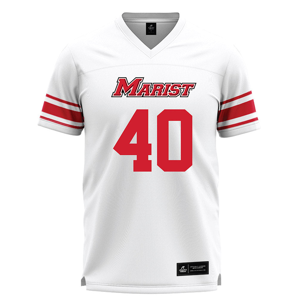Marist - NCAA Men's Lacrosse : Andrew Mullan - White Lacrosse Jersey -0