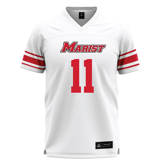 Marist - NCAA Men's Lacrosse : Collin Patrick - White Lacrosse Jersey -0