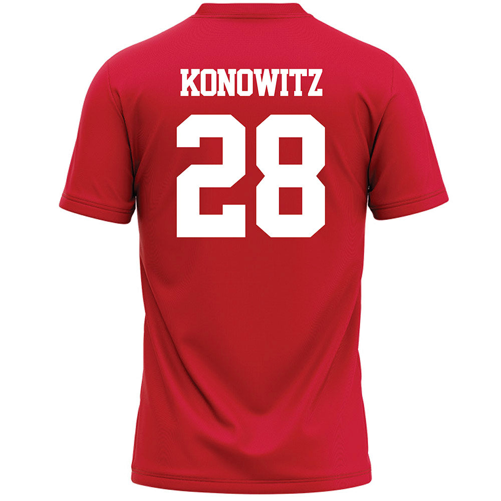 Marist - NCAA Men's Lacrosse : Jayce Konowitz - Red Lacrosse Jersey -1