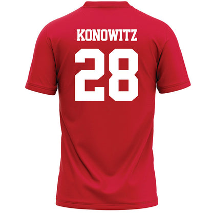 Marist - NCAA Men's Lacrosse : Jayce Konowitz - Red Lacrosse Jersey -1