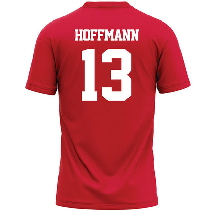 Marist - NCAA Men's Lacrosse : Derek Hoffmann - Red Lacrosse Jersey -1
