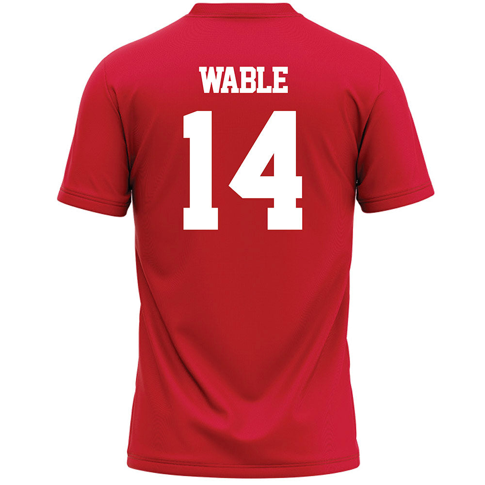 Marist - NCAA Men's Lacrosse : Jack Wable - Red Lacrosse Jersey -1
