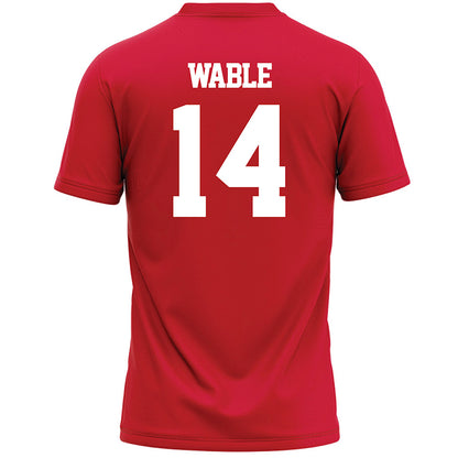 Marist - NCAA Men's Lacrosse : Jack Wable - Red Lacrosse Jersey -1