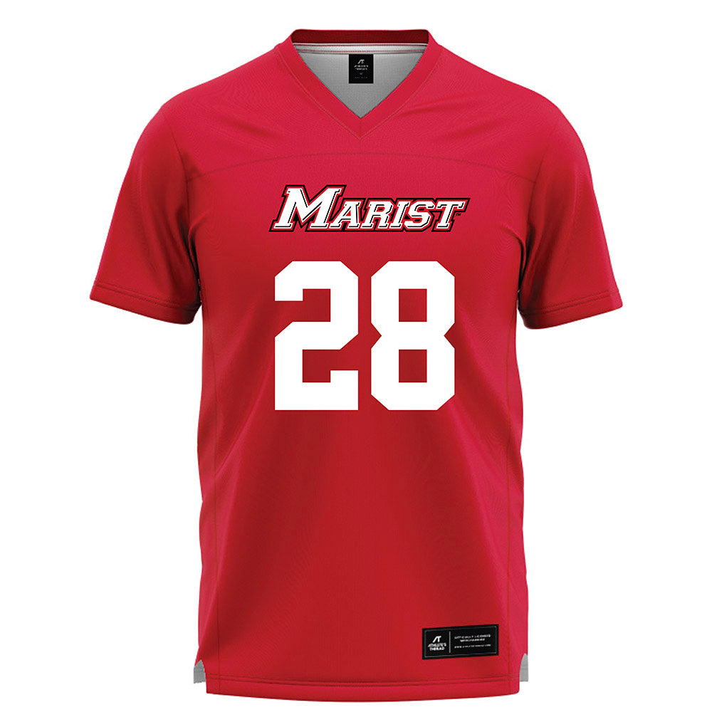 Marist - NCAA Men's Lacrosse : Jayce Konowitz - Red Lacrosse Jersey -0
