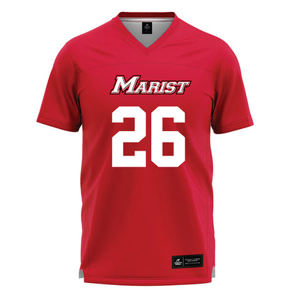 Marist - NCAA Men's Lacrosse : Richie Metzger - Red Lacrosse Jersey -0
