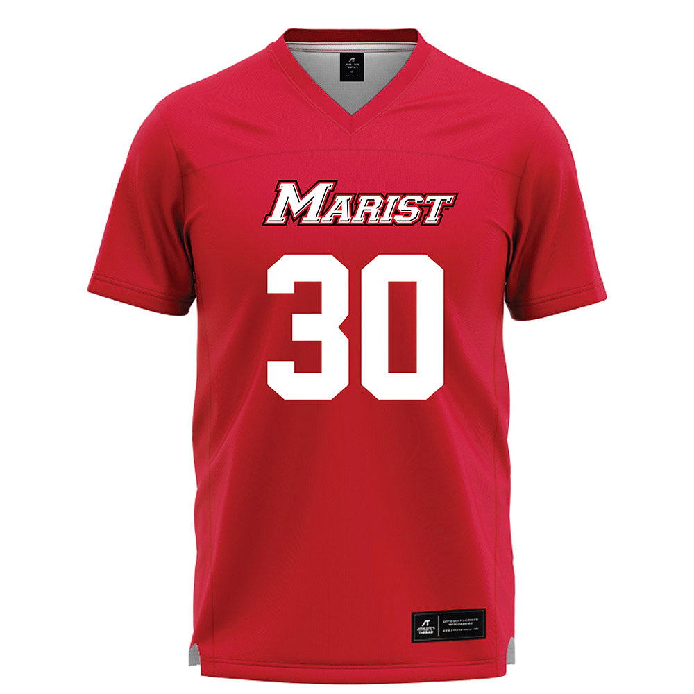 Marist - NCAA Men's Lacrosse : Matthew Chadwick - Red Lacrosse Jersey -0
