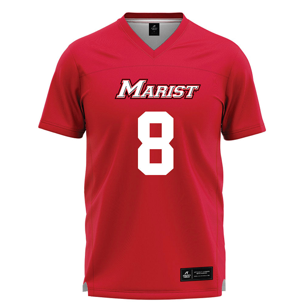 Marist - NCAA Men's Lacrosse : Vincent Crispi - Red Lacrosse Jersey -0