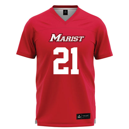 Marist - NCAA Men's Lacrosse : Simon Bowen - Red Lacrosse Jersey -0