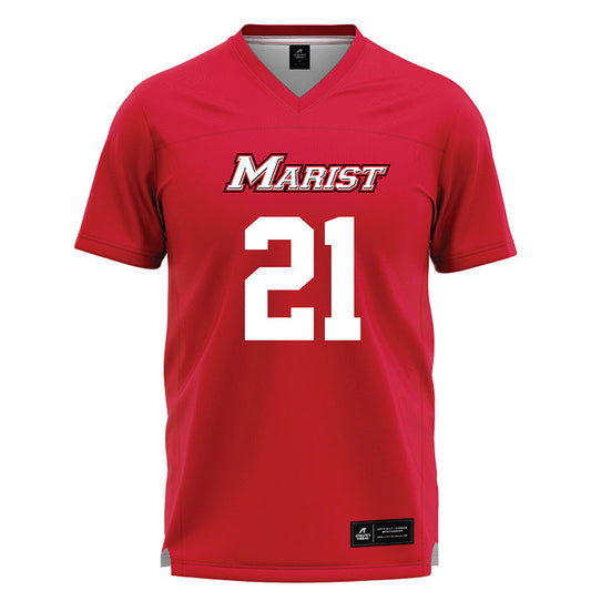 Marist - NCAA Men's Lacrosse : Simon Bowen - Red Lacrosse Jersey -0