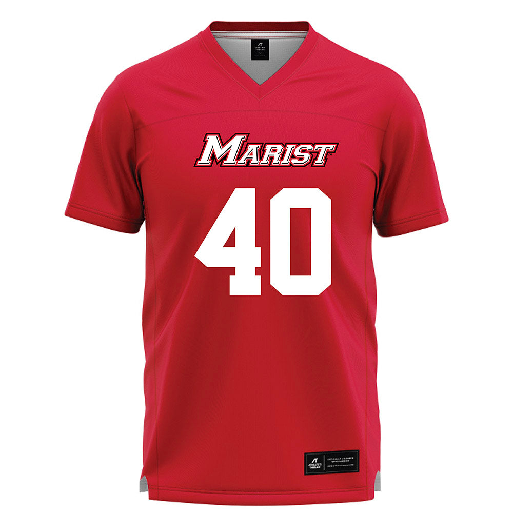 Marist - NCAA Men's Lacrosse : Andrew Mullan - Red Lacrosse Jersey -0