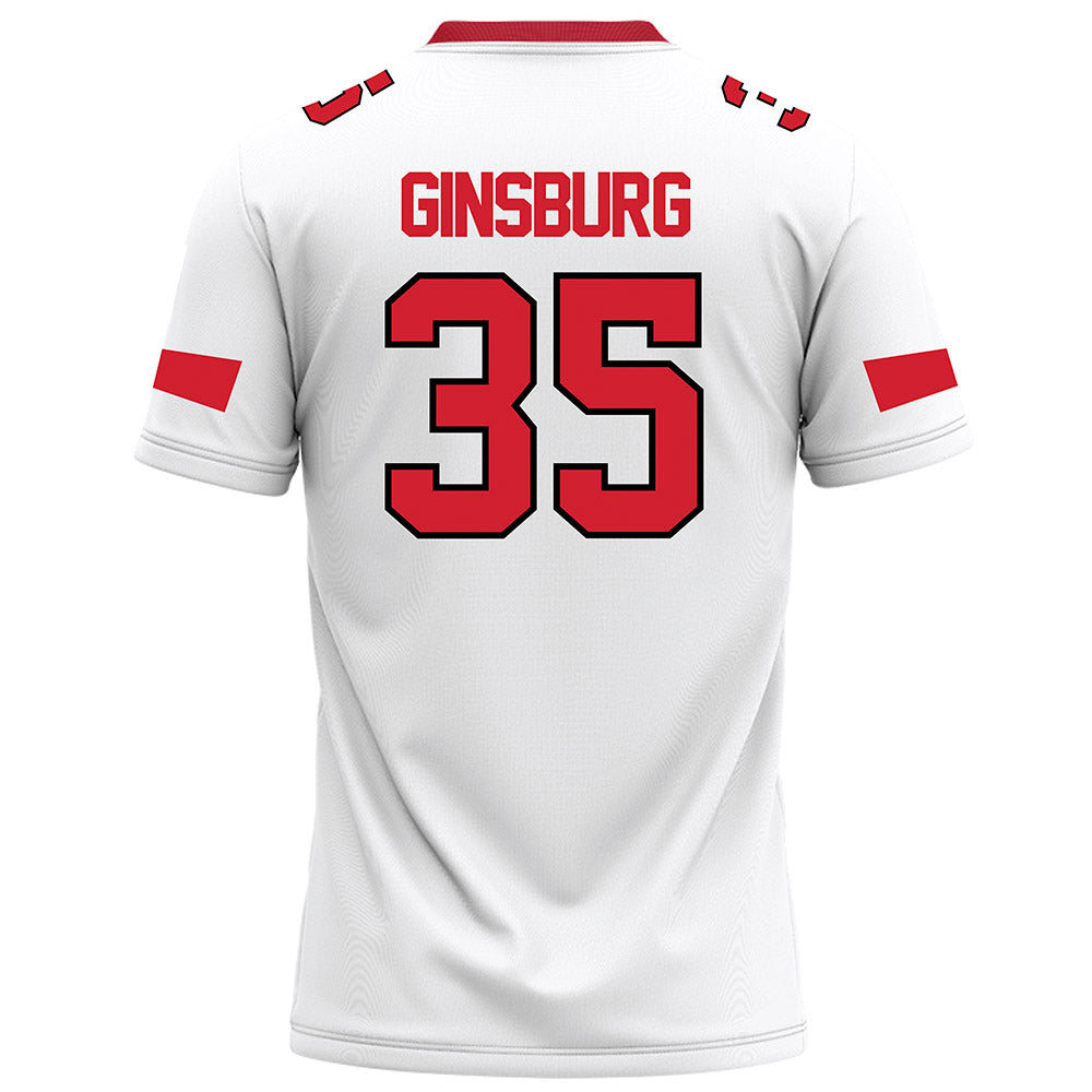 Marist - NCAA Football : Luke Ginsburg - White Football Jersey-1