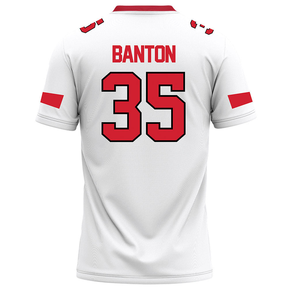Marist - NCAA Football : Nathaniel Banton - White Football Jersey-1