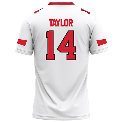 Marist - NCAA Football : Jayden Taylor - White Football Jersey-1