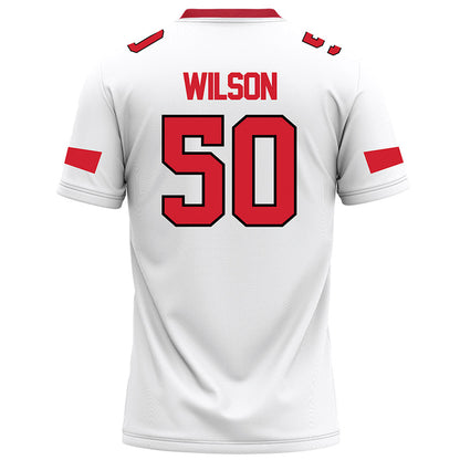 Marist - NCAA Football : Trevor Wilson - White Football Jersey-1