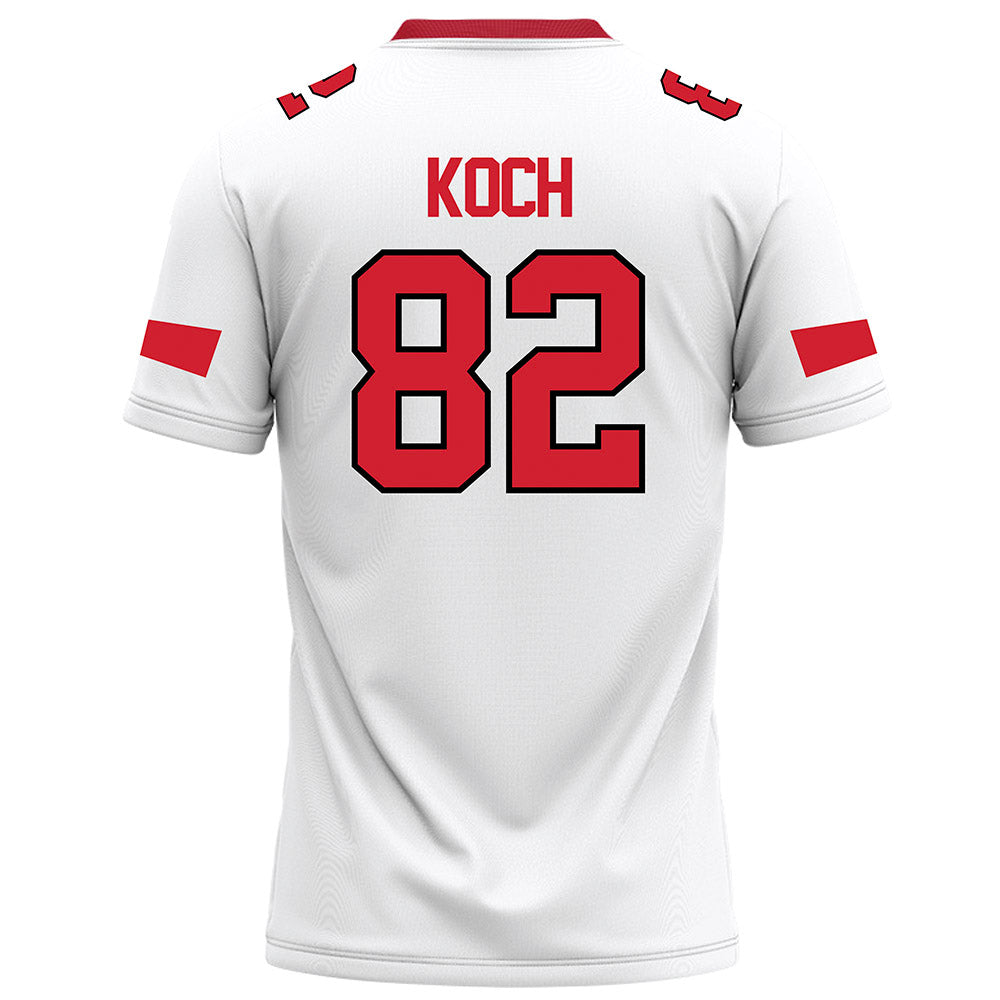 Marist - NCAA Football : Lawson Koch - White Football Jersey-1