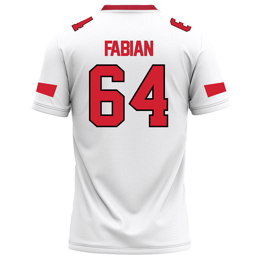 Marist - NCAA Football : Jake Fabian - White Football Jersey-1