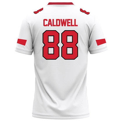 Marist - NCAA Football : Jordan Caldwell - White Football Jersey-1