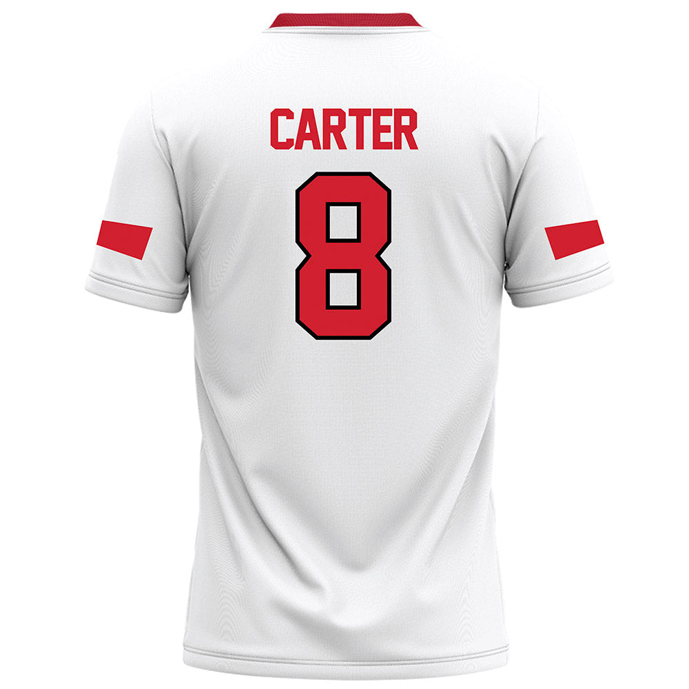 Marist - NCAA Football : Garrett Carter - White Football Jersey-1