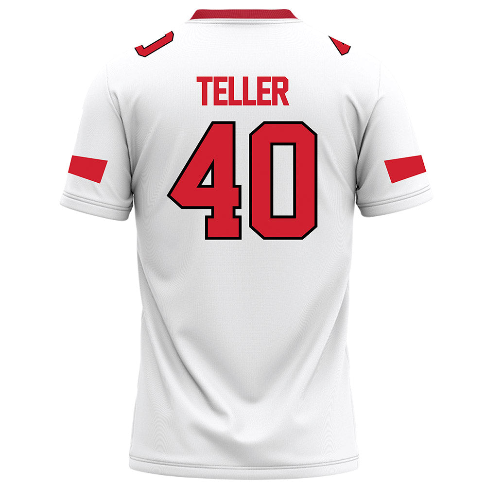 Marist - NCAA Football : Jack Teller - White Football Jersey-1