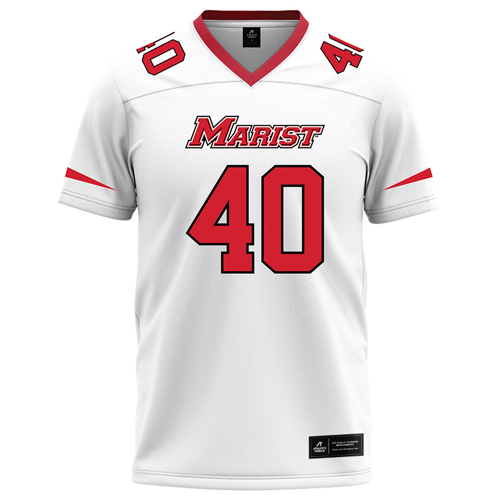 Marist - NCAA Football : Jack Teller - White Football Jersey-0