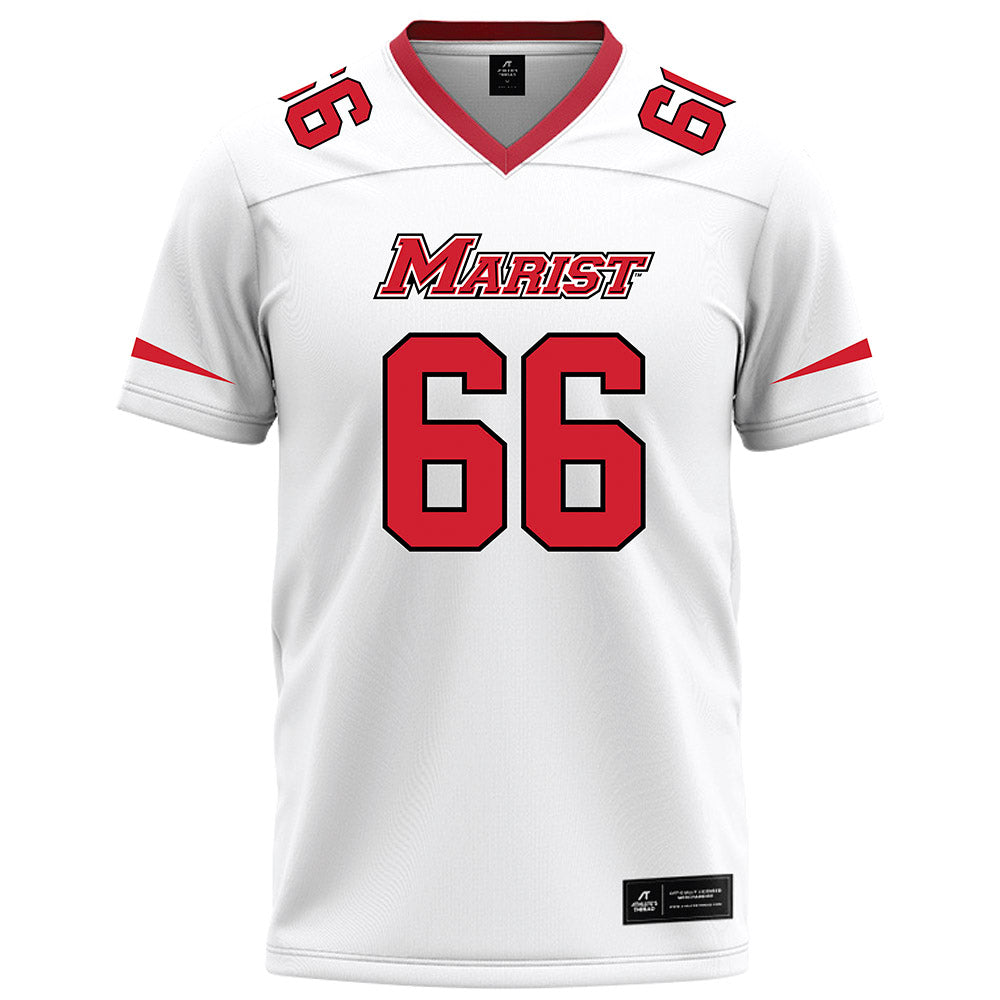 Marist - NCAA Football : Brandon Furey - White Football Jersey-0