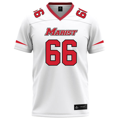 Marist - NCAA Football : Brandon Furey - White Football Jersey-0