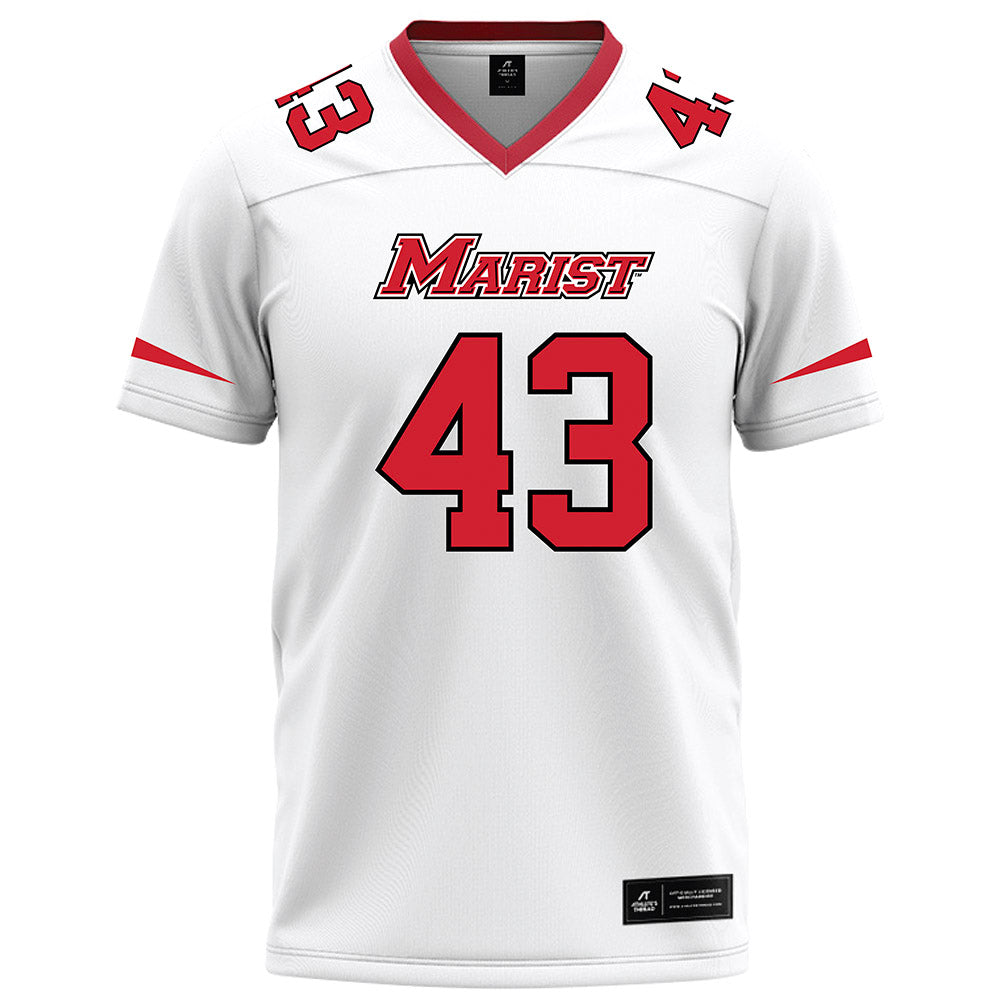 Marist - NCAA Football : Connor Mendini - White Football Jersey-0