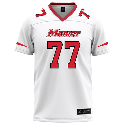 Marist - NCAA Football : Ethan Korkes - White Football Jersey-0