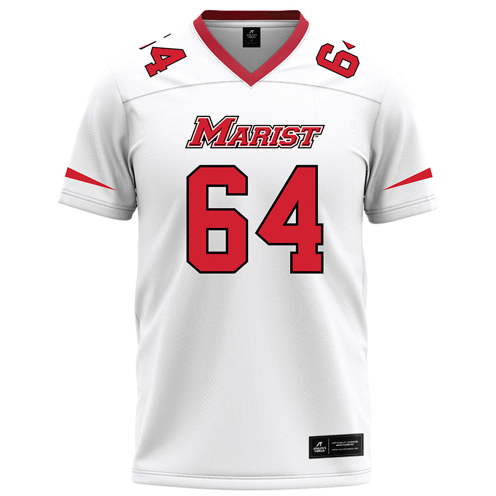 Marist - NCAA Football : Jake Fabian - White Football Jersey-0