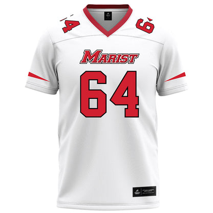 Marist - NCAA Football : Jake Fabian - White Football Jersey-0
