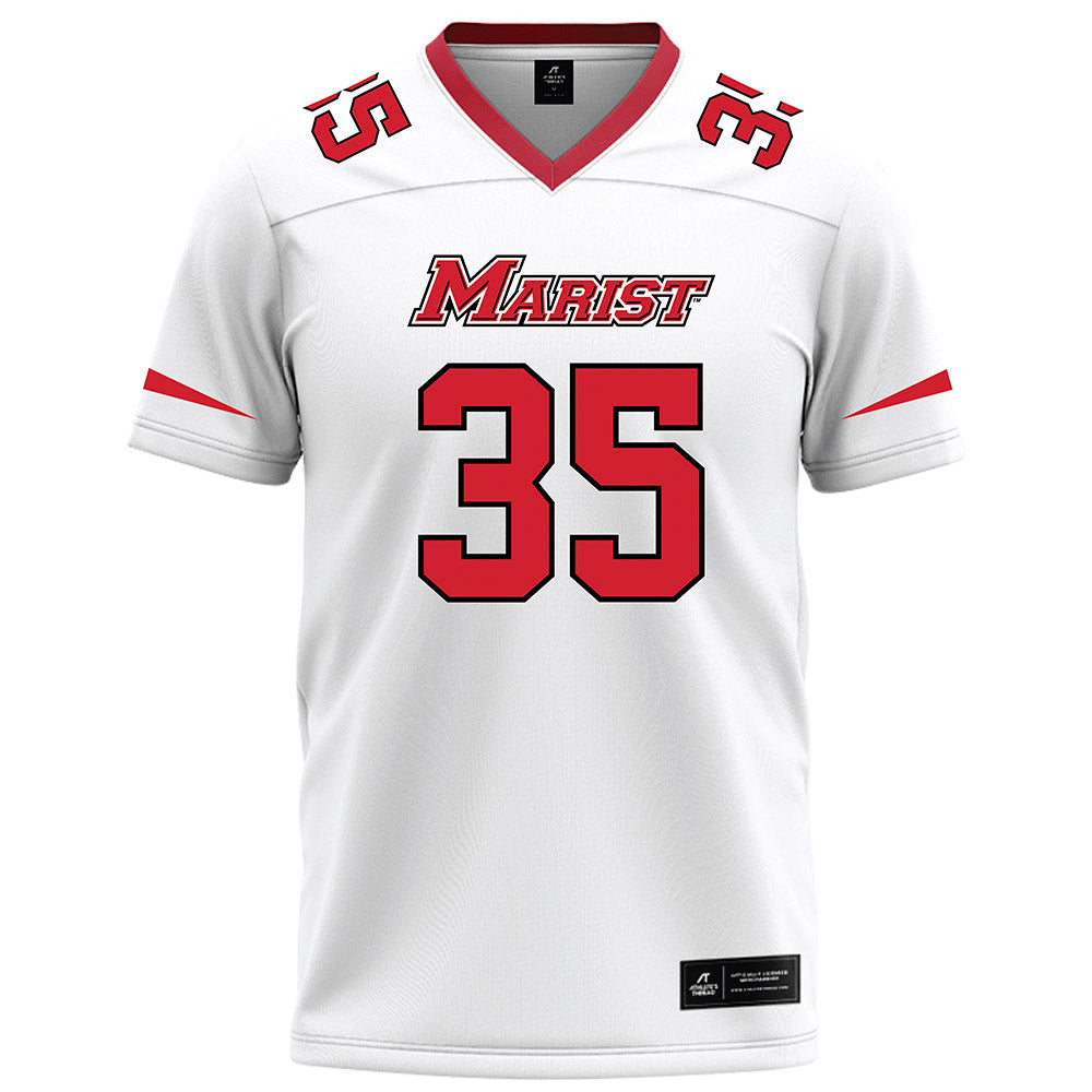 Marist - NCAA Football : Nathaniel Banton - White Football Jersey-0