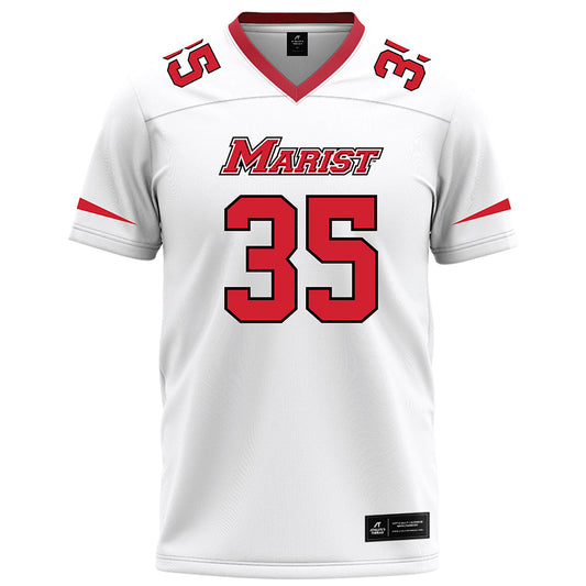 Marist - NCAA Football : Nathaniel Banton - White Football Jersey-0