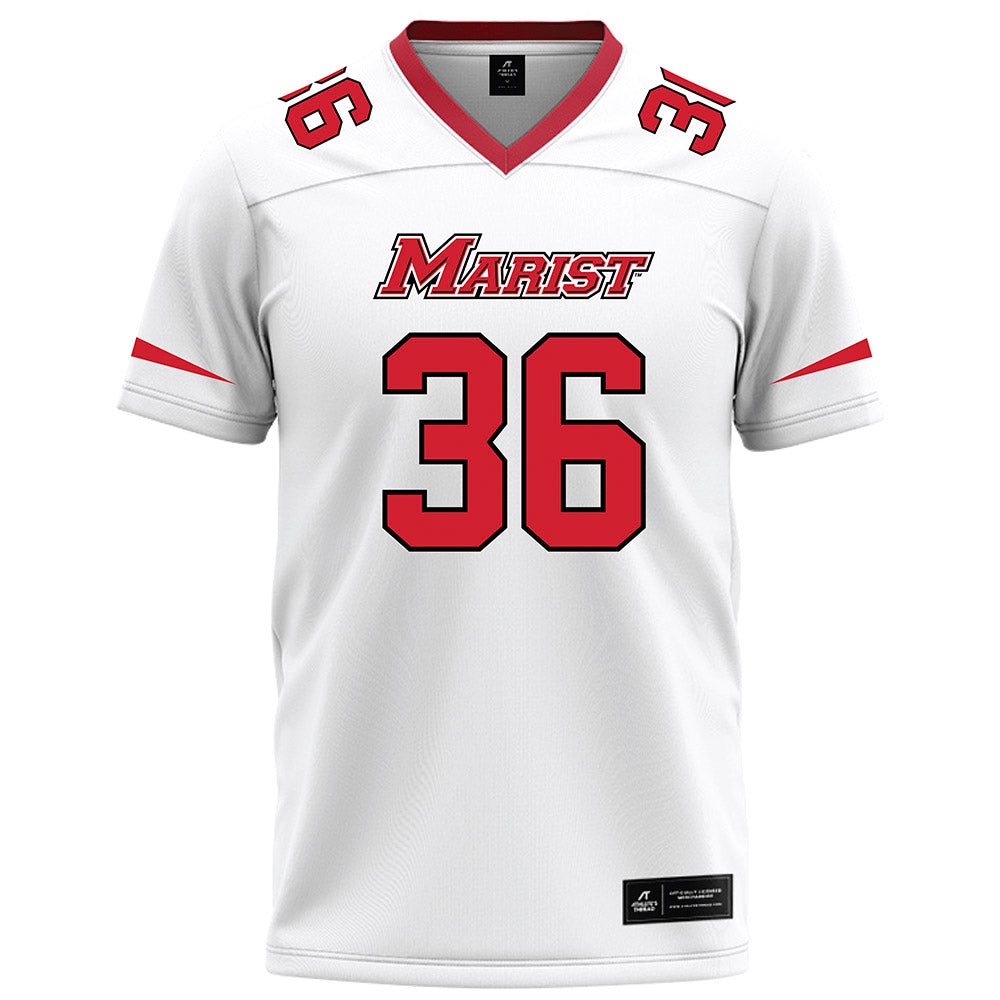 Marist - NCAA Football : Corey Pitts - White Football Jersey-0