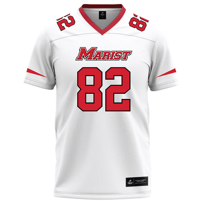 Marist - NCAA Football : Lawson Koch - White Football Jersey-0