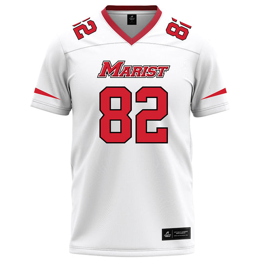 Marist - NCAA Football : Lawson Koch - White Football Jersey-0