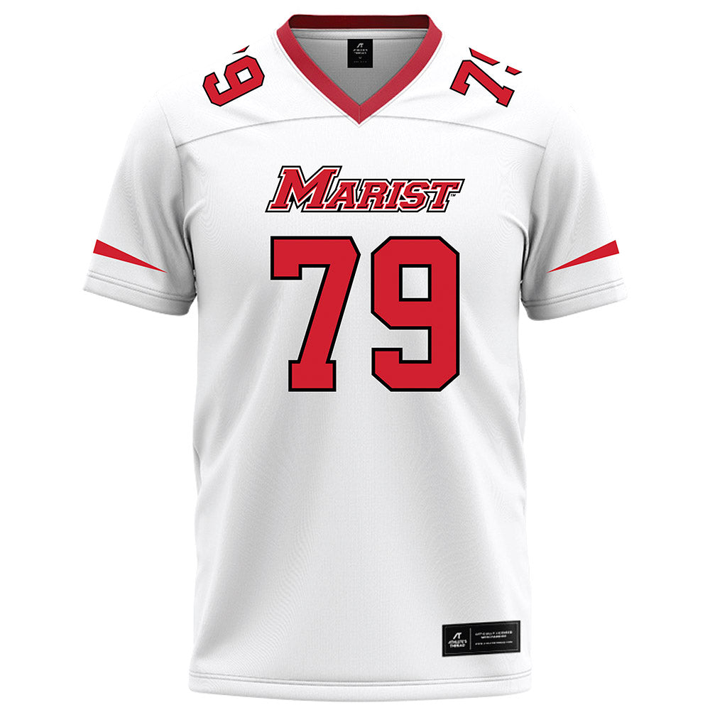 Marist - NCAA Football : Dixon Charzuk - White Football Jersey-0