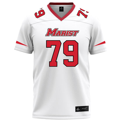 Marist - NCAA Football : Dixon Charzuk - White Football Jersey-0