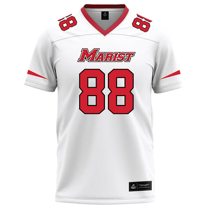 Marist - NCAA Football : Jordan Caldwell - White Football Jersey-0