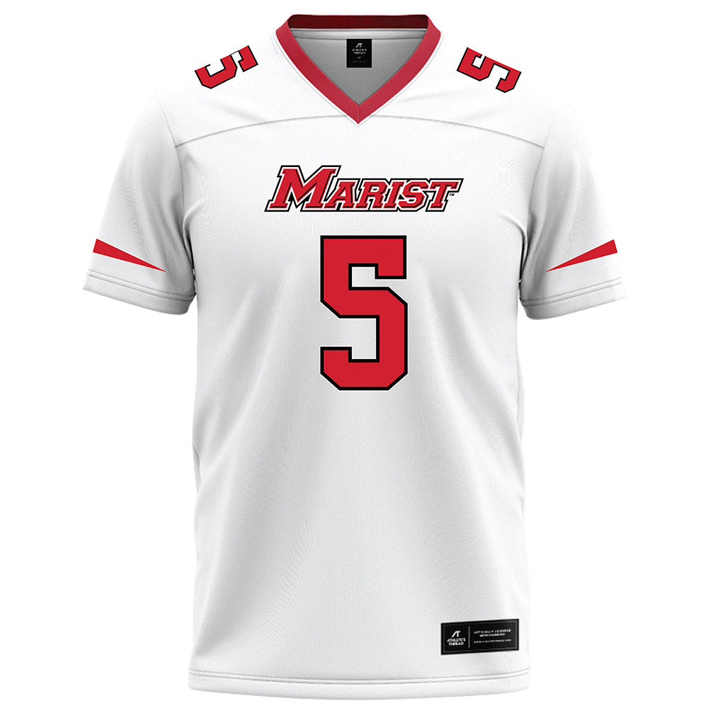 Marist - NCAA Football : Lamont Narcisse - White Football Jersey-0