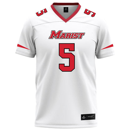 Marist - NCAA Football : Lamont Narcisse - White Football Jersey-0