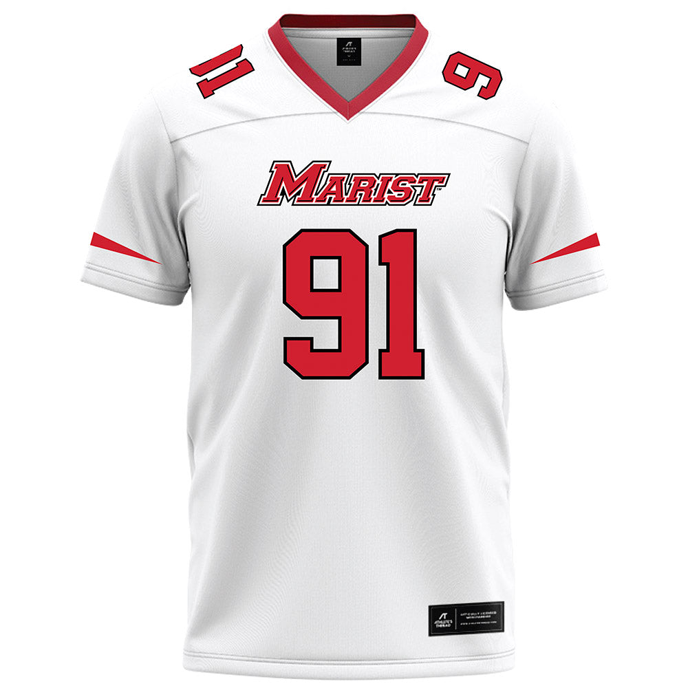 Marist - NCAA Football : Joseph Abill - White Football Jersey-0
