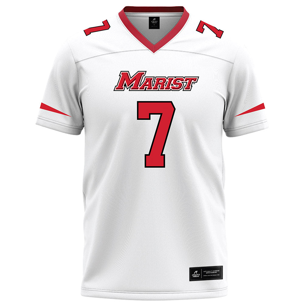 Marist - NCAA Football : Lance Martinez - White Football Jersey-0
