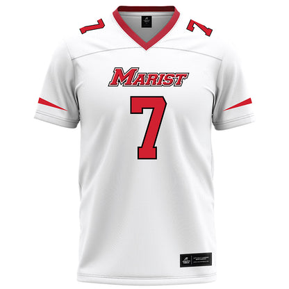 Marist - NCAA Football : Lance Martinez - White Football Jersey-0